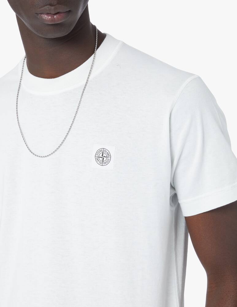 rinascente Stone Island Washed patch basic t-shirt - grey