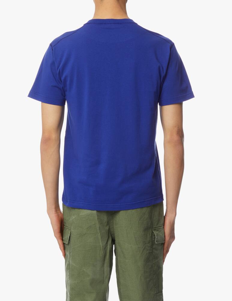 rinascente Stone Island Washed patch basic t-shirt - blue