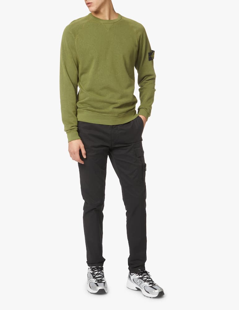 rinascente Stone Island Malfie roundneck sweatshirt - olive