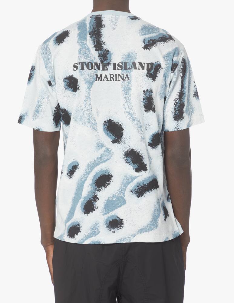 rinascente Stone Island Maglietta girocollo stampa marina eco - azzurro