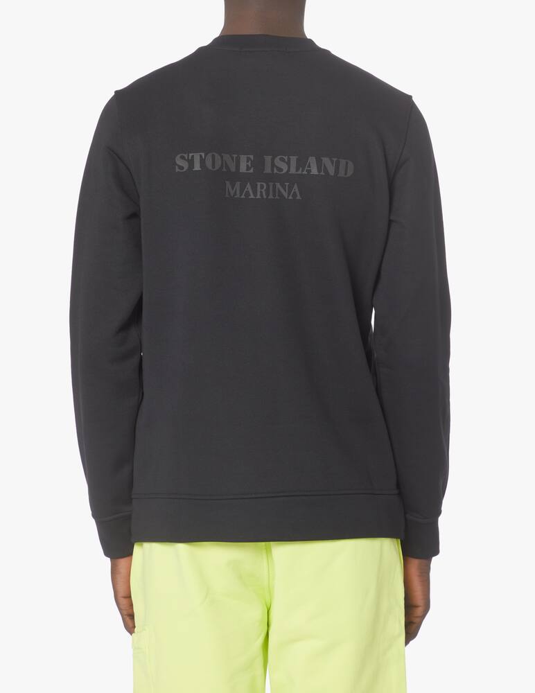 rinascente Stone Island Marina sequal eco sweatshirt - black