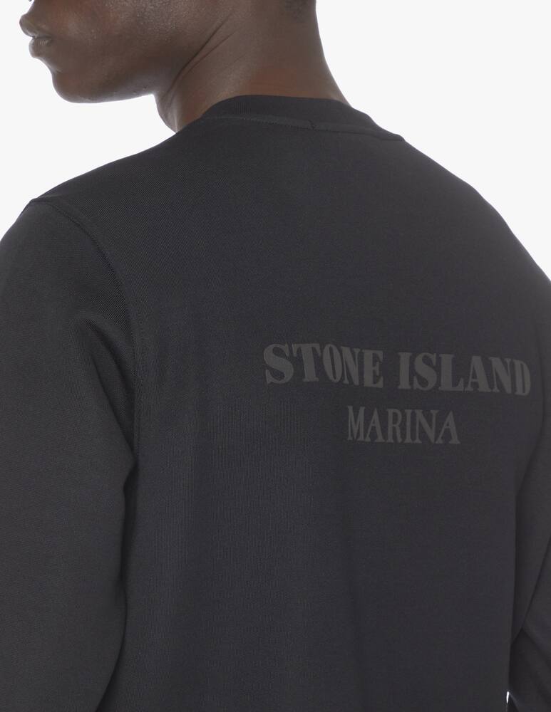 rinascente Stone Island Marina sequal eco sweatshirt - black