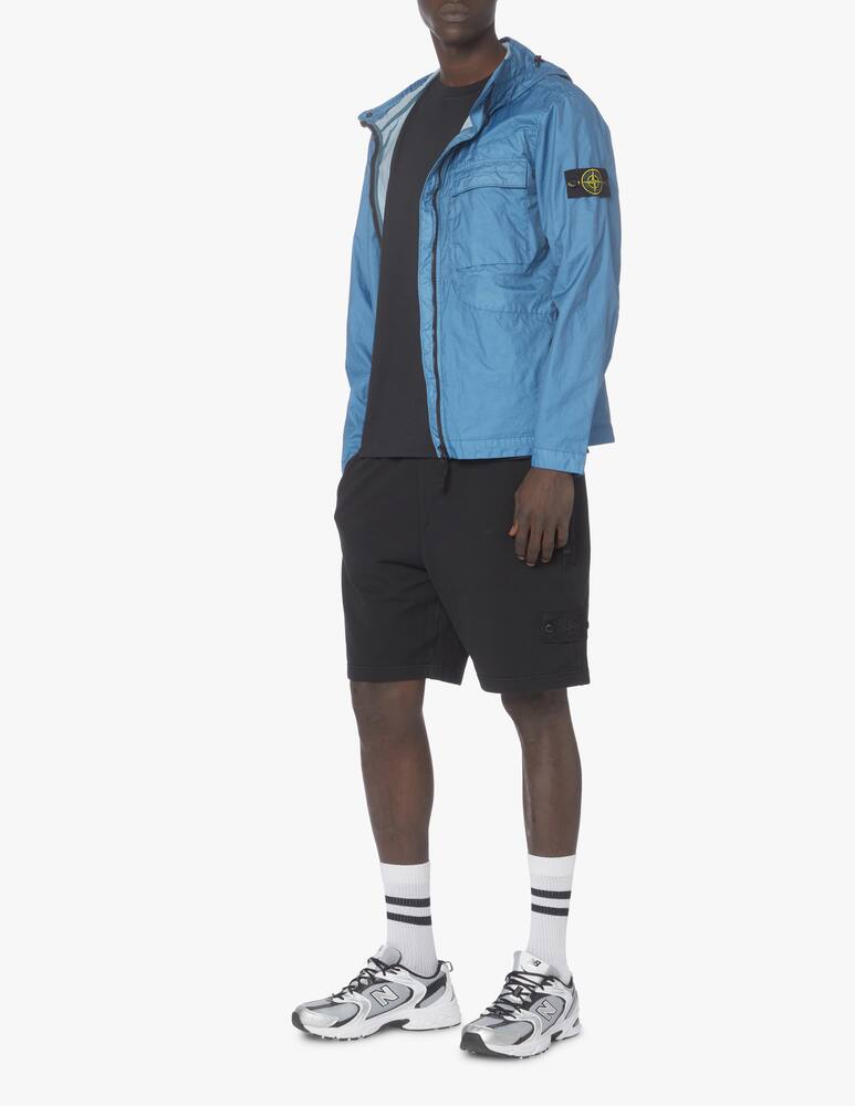 rinascente Stone Island Membrane hooded jacket - light blue