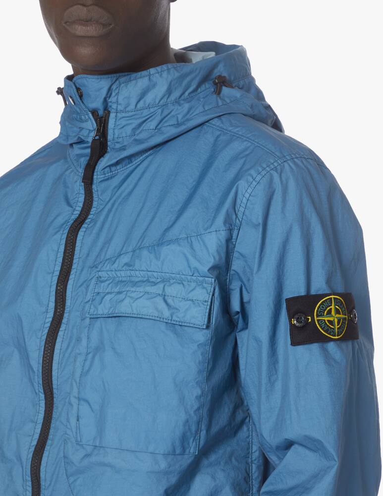 rinascente Stone Island Membrane hooded jacket - light blue
