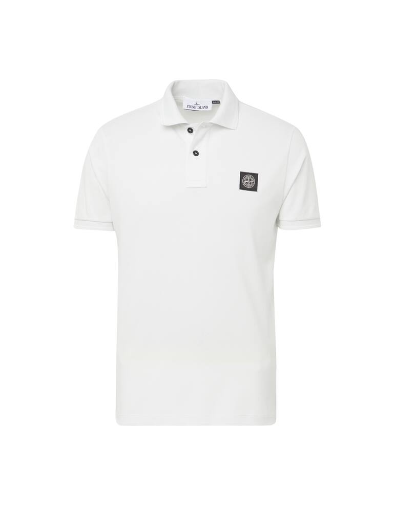 rinascente Stone Island Stretch patch piquet polo - grey