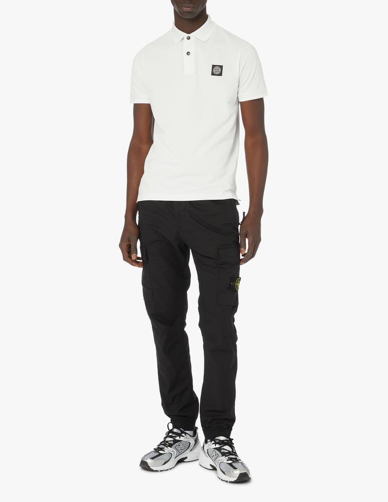 rinascente Stone Island Stretch patch piquet polo - grey