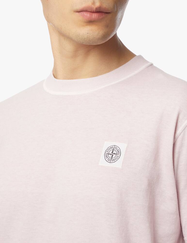 rinascente Stone Island Maglietta basica lavata patch - rosa
