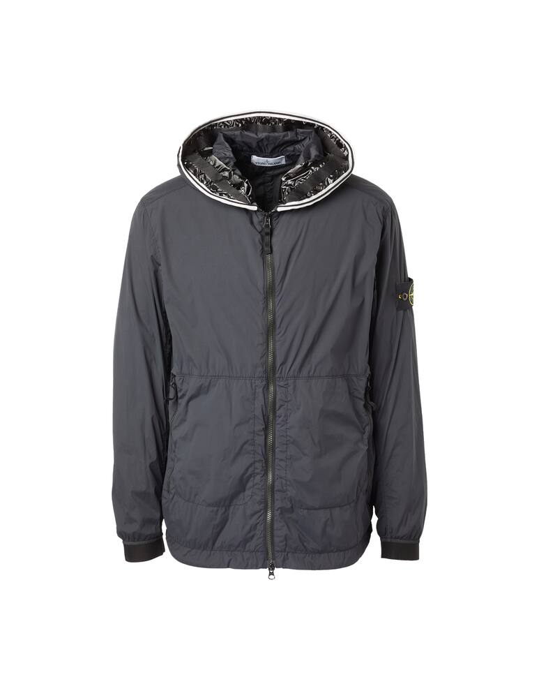 rinascente Stone Island Giacca con cappuccio skintouch - nero