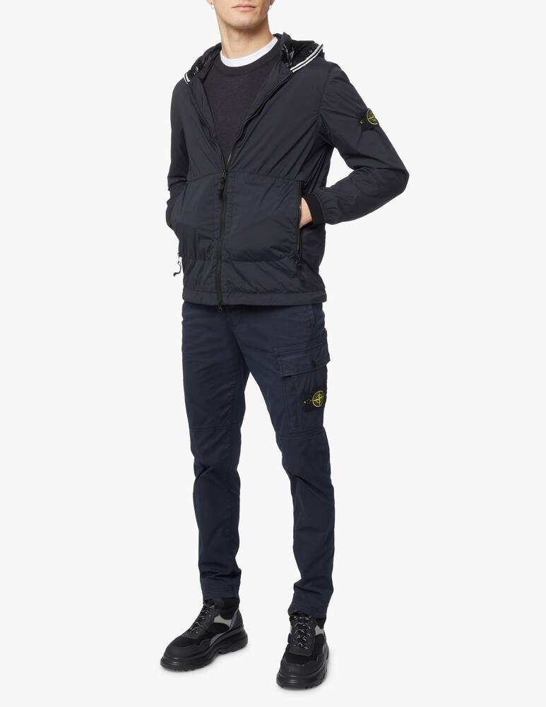 rinascente Stone Island Giacca con cappuccio skintouch - nero