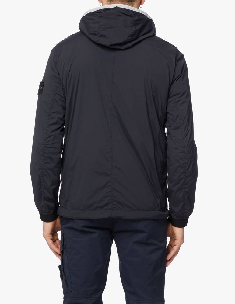 rinascente Stone Island Giacca con cappuccio skintouch - nero