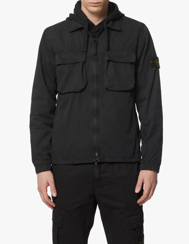 Stone Island Overshirt zip pocket - black - picture 1 Stone Island Overshirt zip pocket - black - picture 1