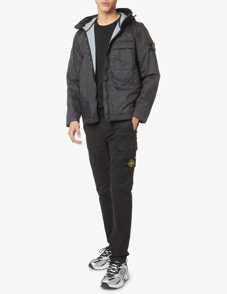 rinascente Stone Island Giacca membrana con cappuccio - blu