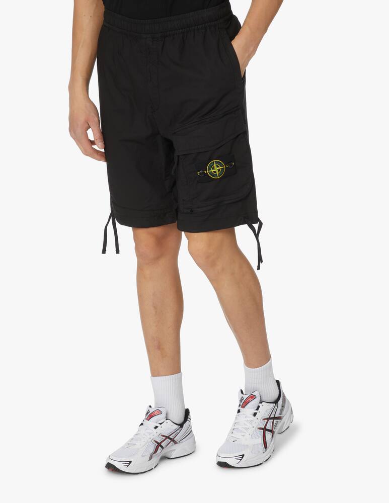 rinascente Stone Island Bermuda zip coulisse - nero