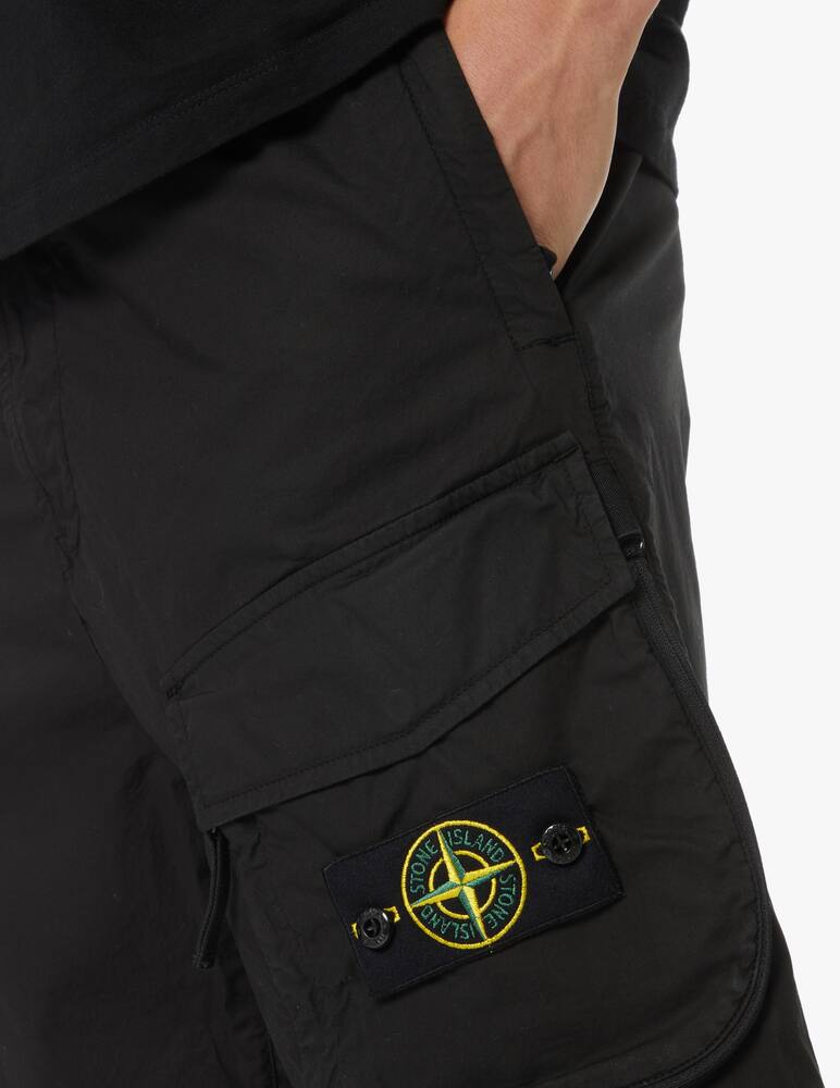 rinascente Stone Island Bermuda zip coulisse - nero