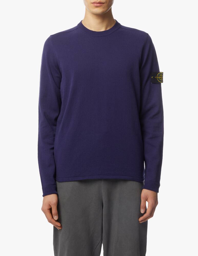rinascente Stone Island Rustic cotton roundneck sweater - blue