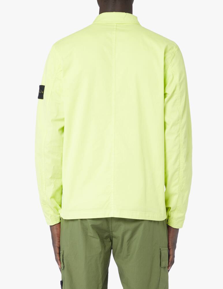 rinascente Stone Island Overshirt zip e in cotone supima - verde