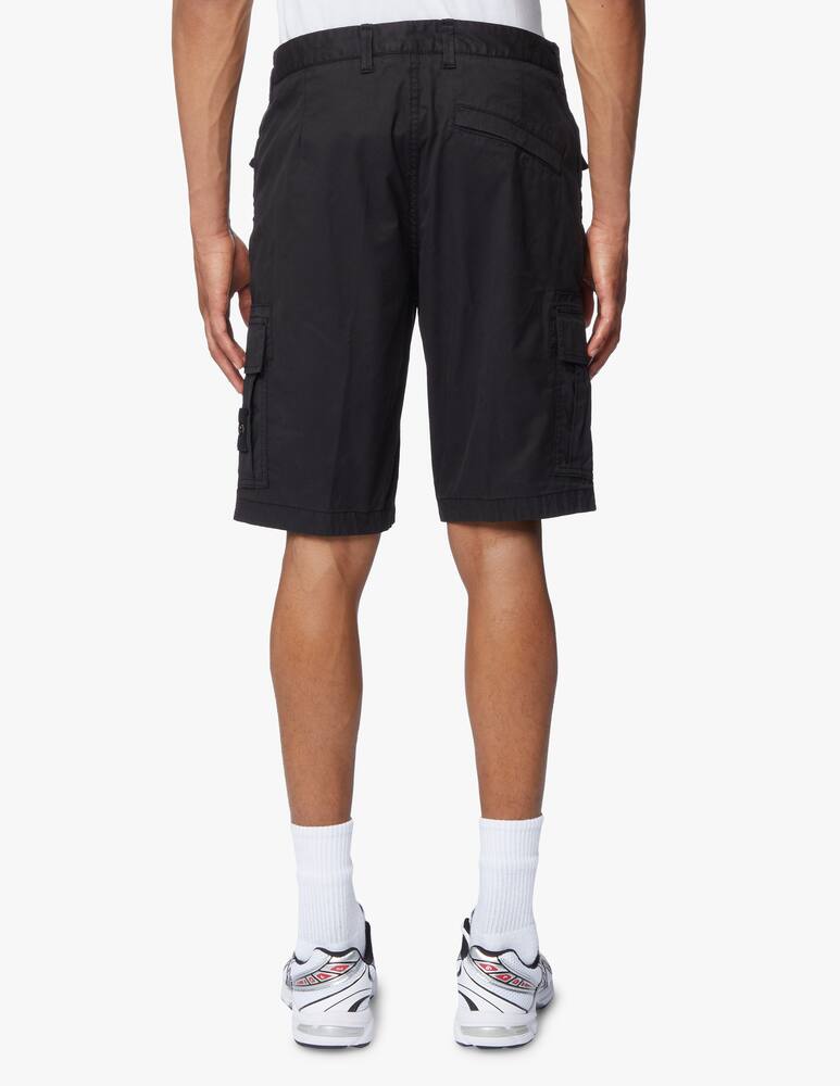 rinascente Stone Island Supima cotton cargo short - black
