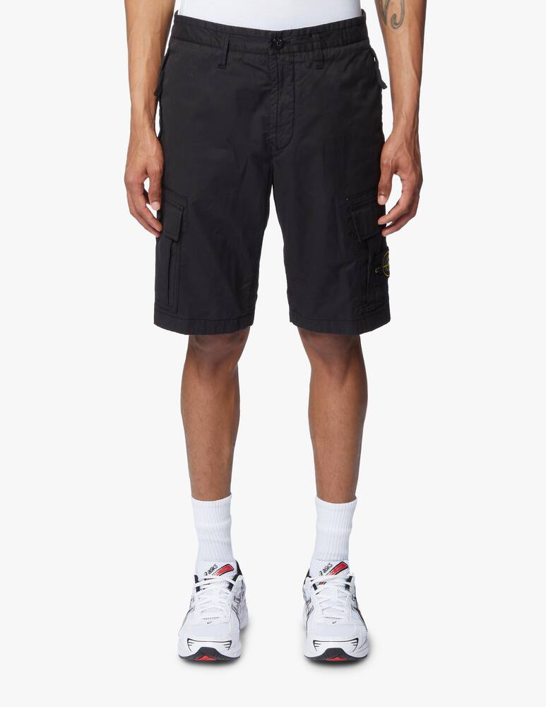 Stone Island Supima cotton cargo short - black - picture 2