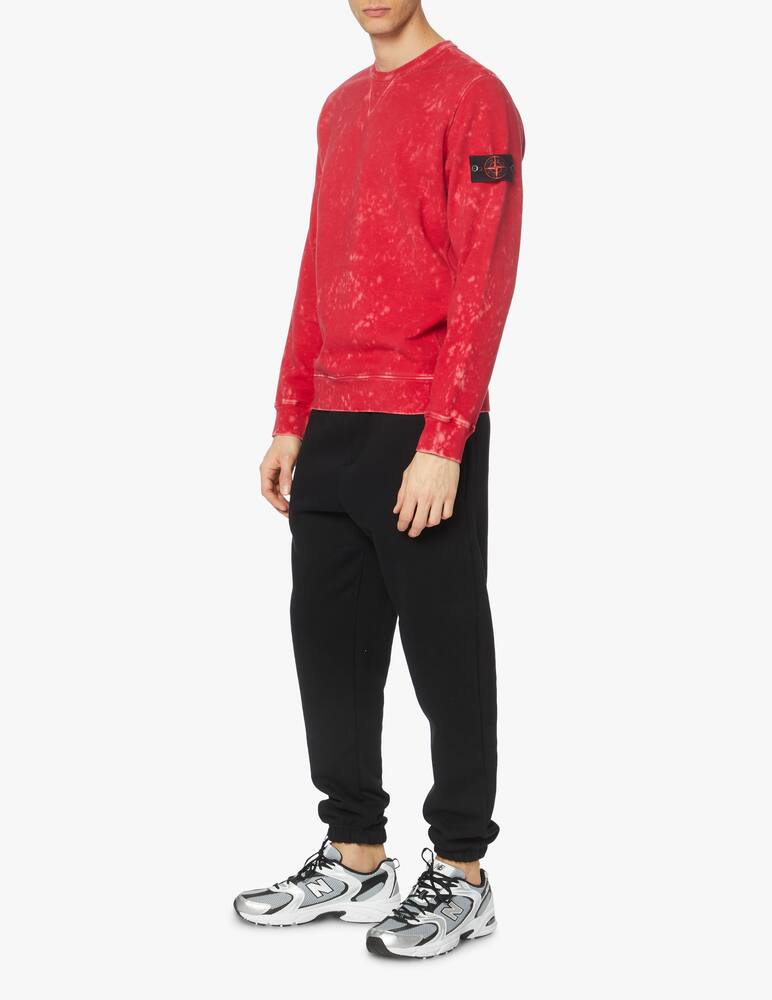 rinascente Stone Island Felpa girocollo offdye - viola