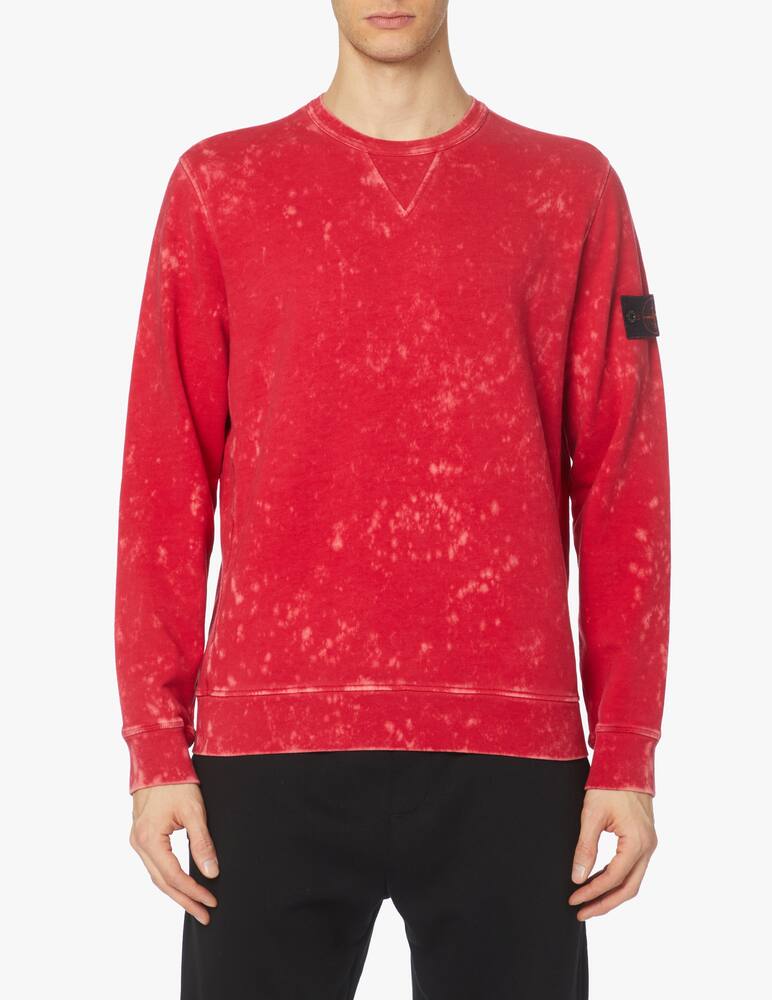 rinascente Stone Island Felpa girocollo offdye - viola