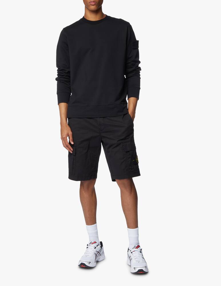 rinascente Stone Island Felpa girocollo ghost - nero