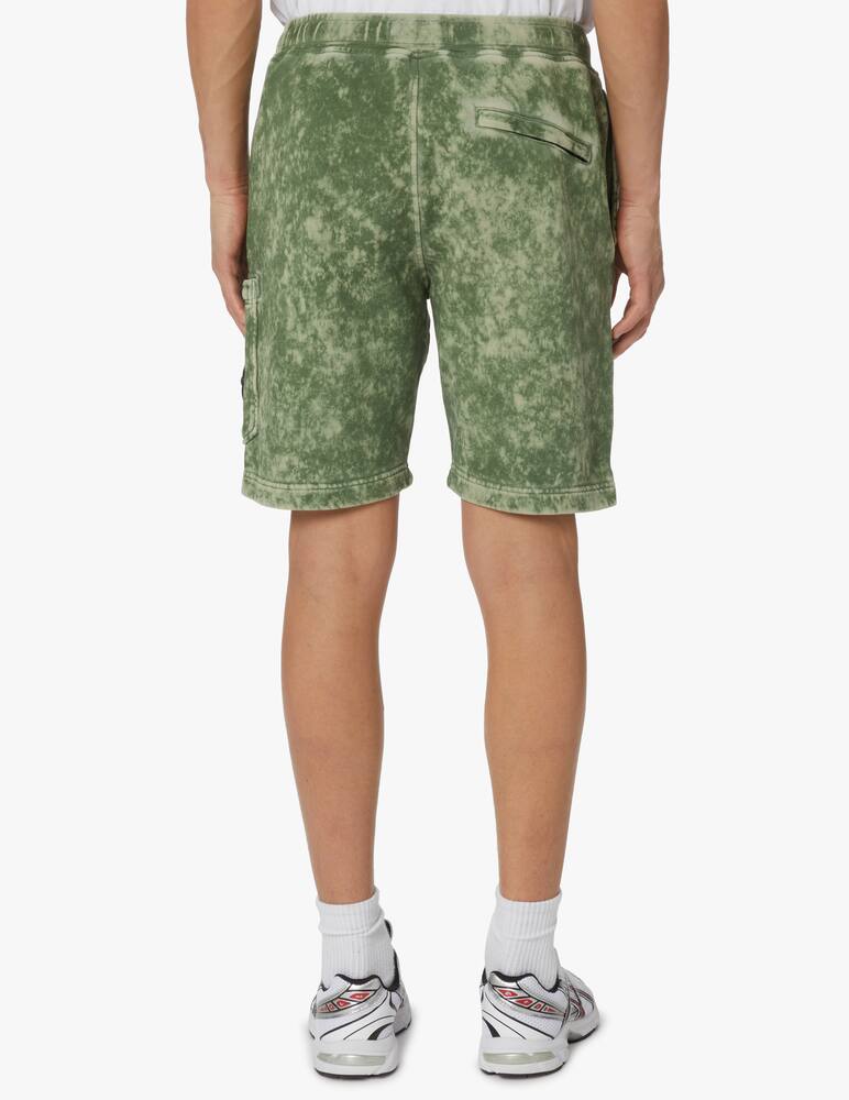 rinascente Stone Island Offdye sweatshorts - olive