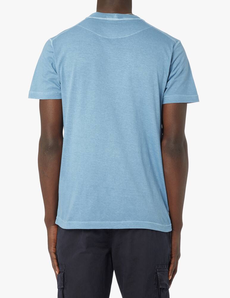rinascente Stone Island Maglietta basica lavata patch - azzurro