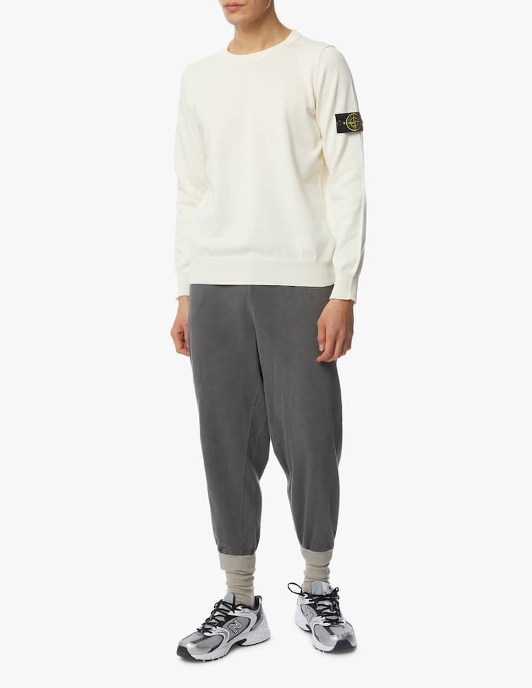 rinascente Stone Island Soft cotton roundneck sweatshirt - white