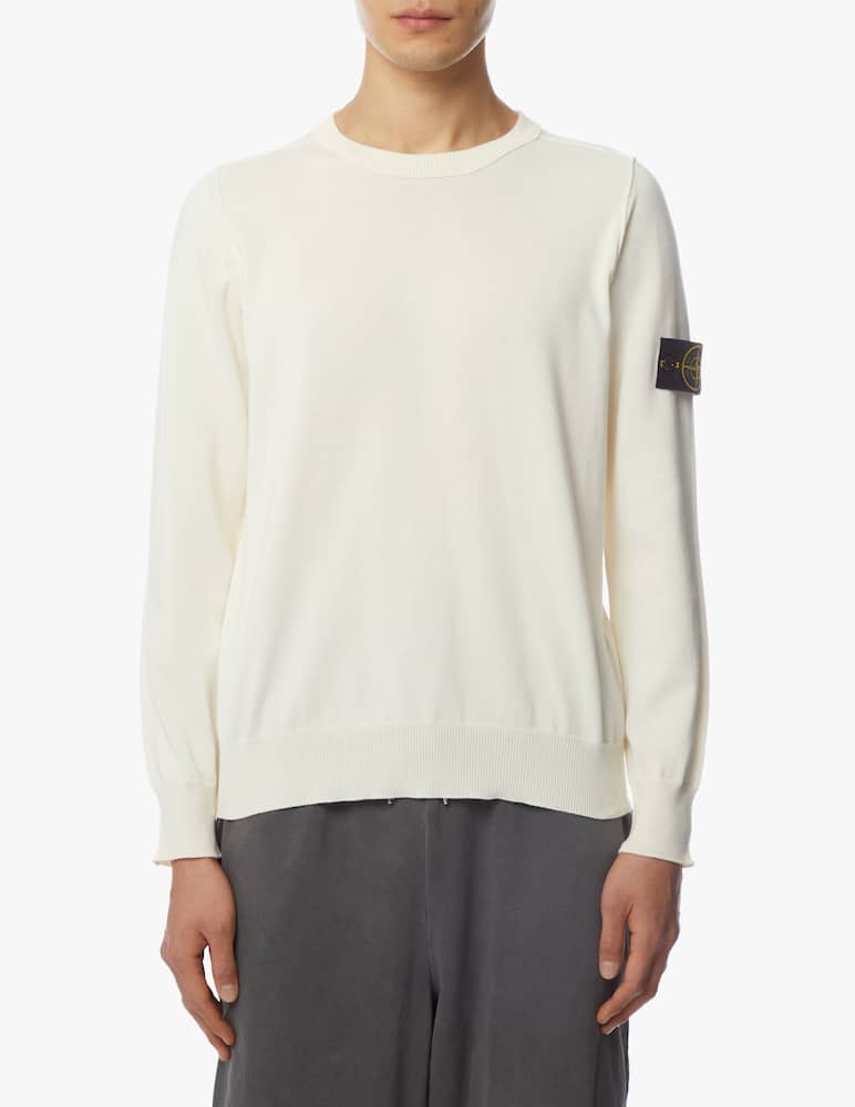 rinascente Stone Island Soft cotton roundneck sweatshirt - white