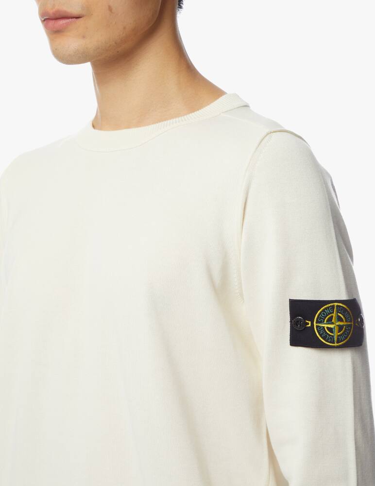 rinascente Stone Island Soft cotton roundneck sweatshirt - white
