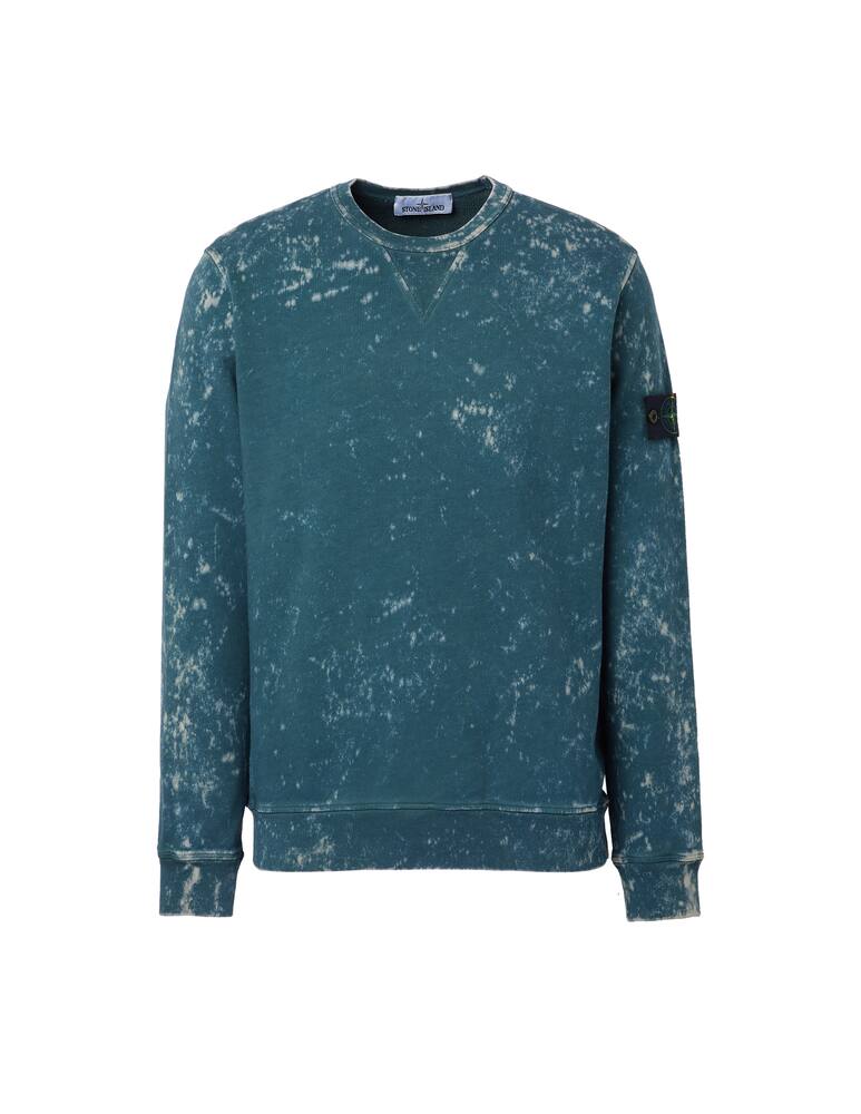 rinascente Stone Island Felpa girocollo offdye - azzurro