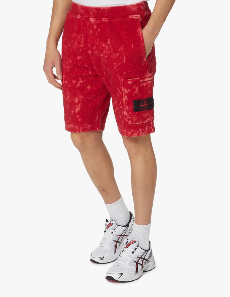 rinascente Stone Island Pantaloni corti felpa offdye - viola