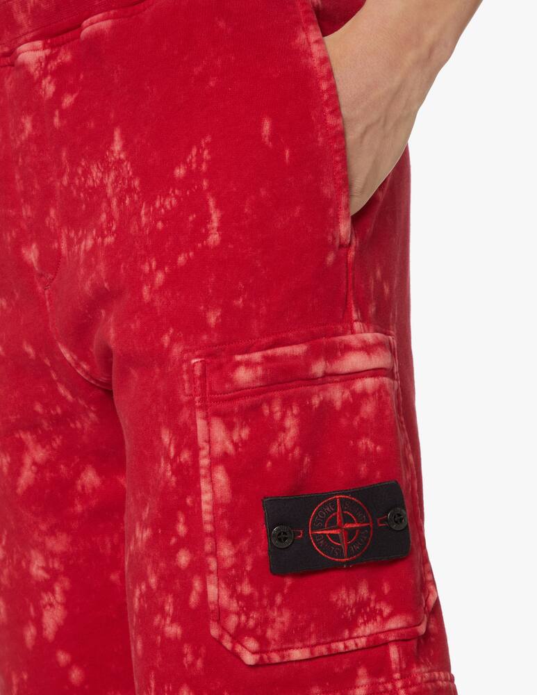 rinascente Stone Island Pantaloni corti felpa offdye - viola