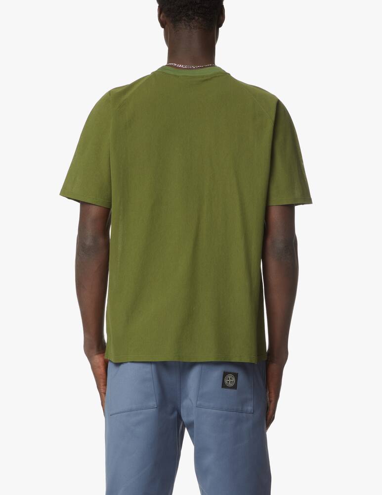 rinascente Stone Island Logo easy summer t-shirt - olive