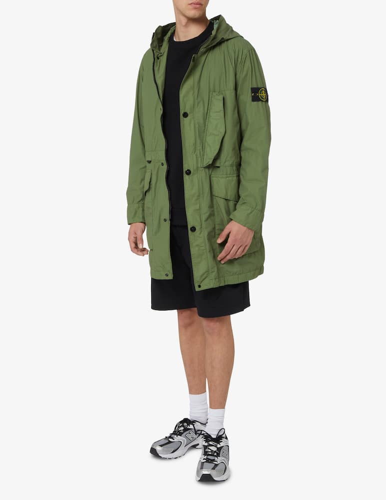rinascente Stone Island Parka lungo naslan - oliva