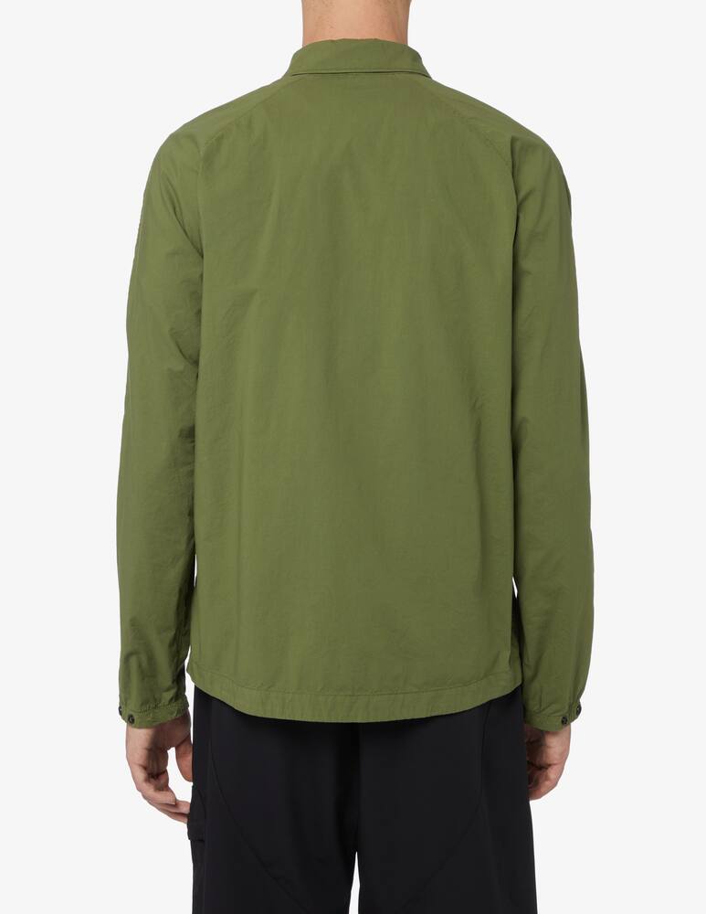 rinascente Stone Island Giacca overshirt zip logo easy summer - oliva