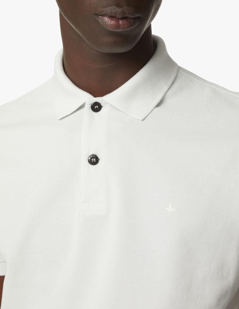 Stone Island Polo piquet stellina - bianco - immagine 4 Stone Island Polo piquet stellina - bianco - immagine 4