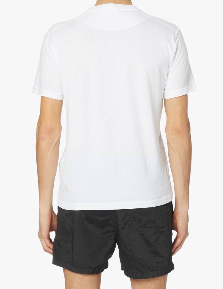 rinascente Stone Island Maglietta basica lavata patch pocket - bianco