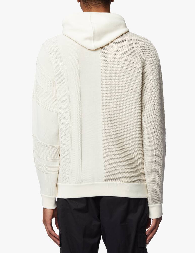 rinascente Stone Island Maglia con ricamo cappuccio - bianco