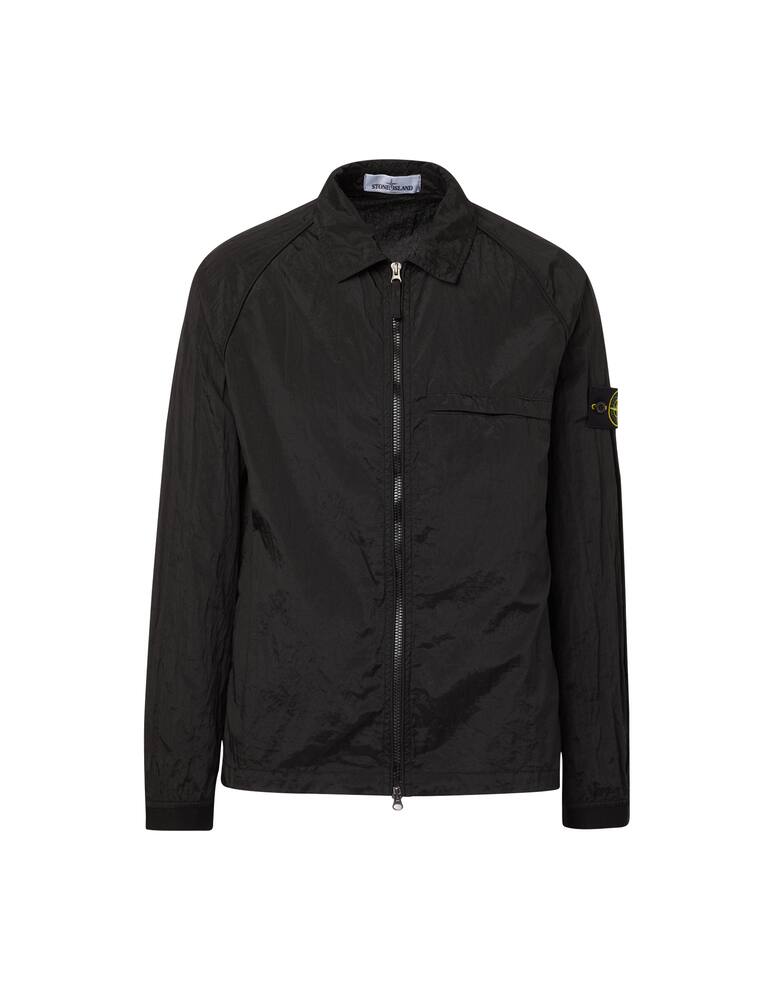 rinascente Stone Island Overshirt zip nylon metal eco - black