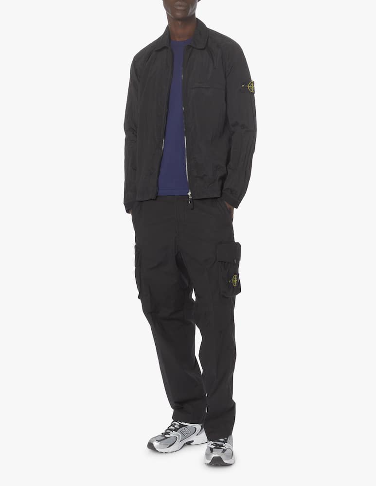 rinascente Stone Island Overshirt zip nylon metal eco - black