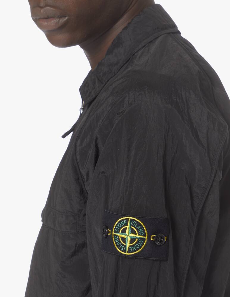 rinascente Stone Island Overshirt zip nylon metal eco - black