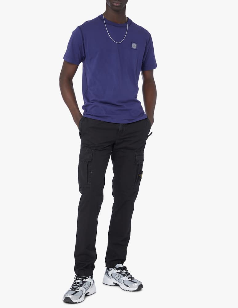 Stone Island Washed patch basic t-shirt - blue - picture 2 Stone Island Washed patch basic t-shirt - blue - picture 2