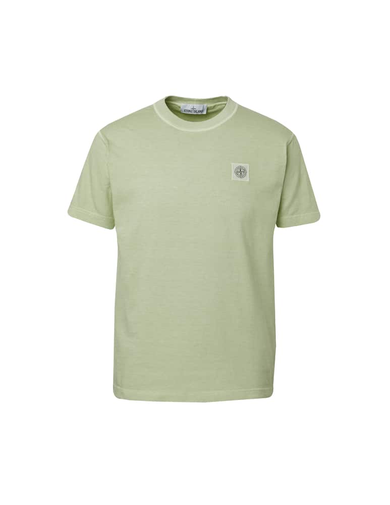 rinascente Stone Island Washed patch basic t-shirt - green