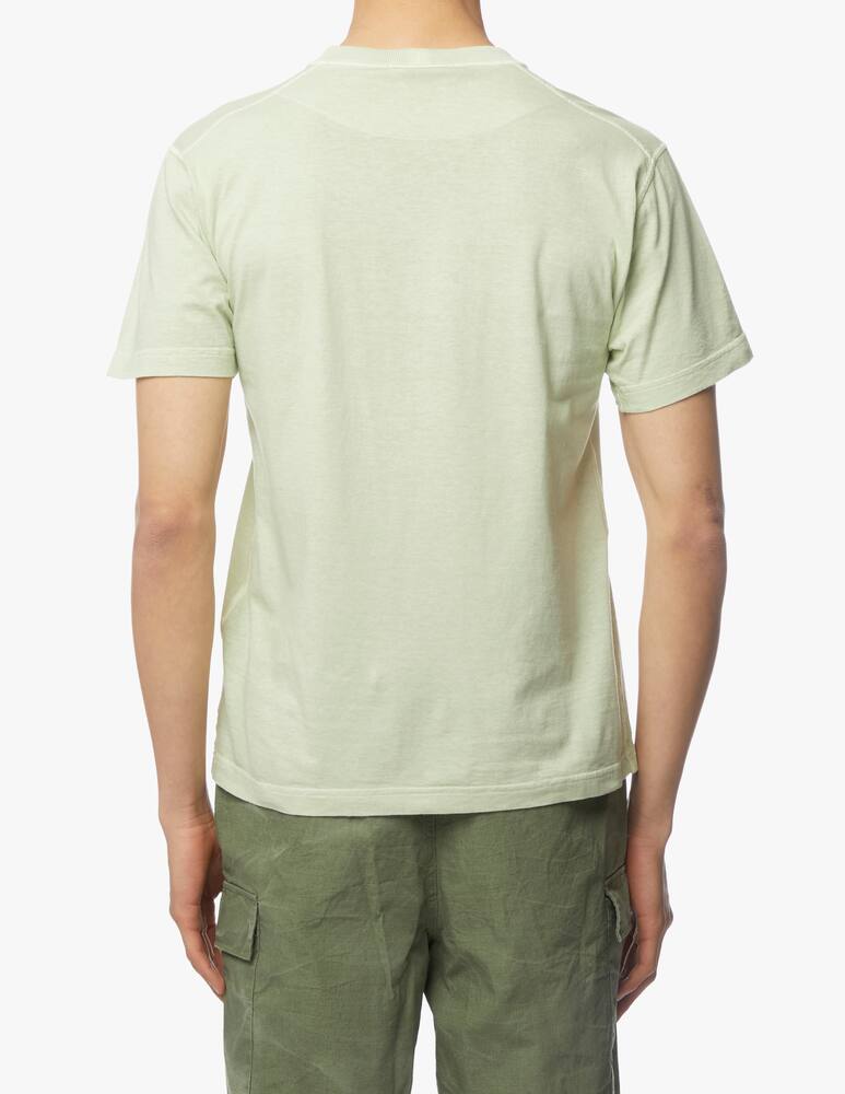 rinascente Stone Island Washed patch basic t-shirt - green