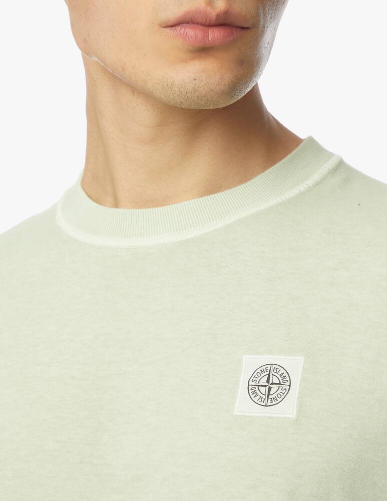 rinascente Stone Island Washed patch basic t-shirt - green