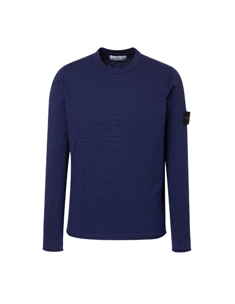 rinascente Stone Island Basic cotton roundneck sweater - blue