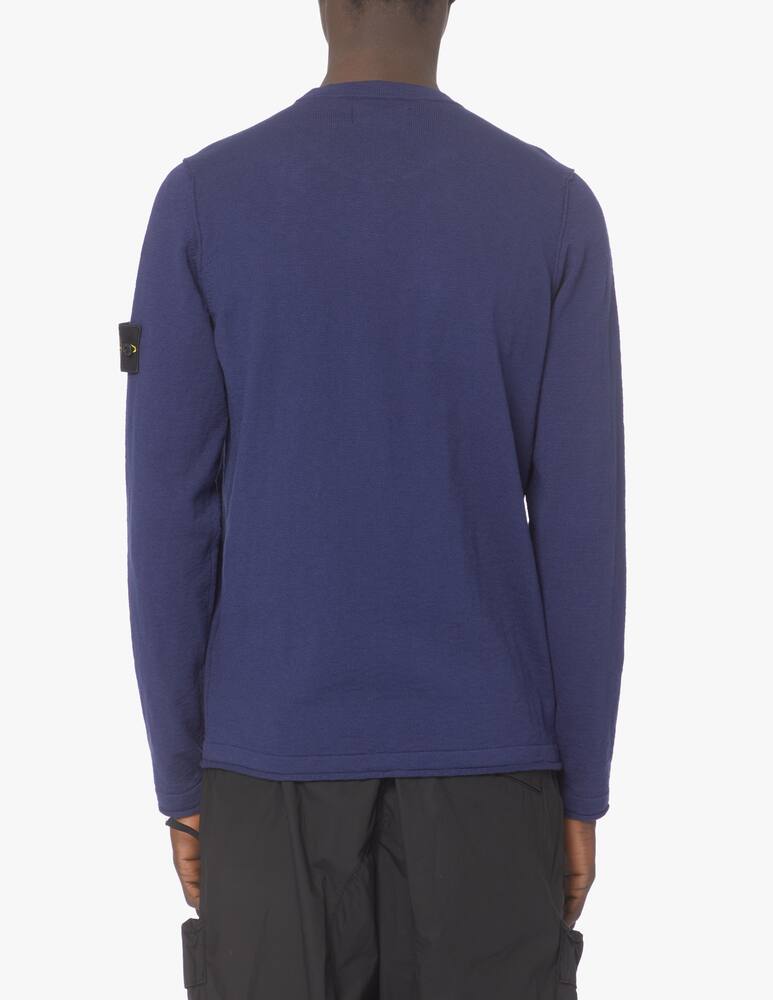 rinascente Stone Island Basic cotton roundneck sweater - blue