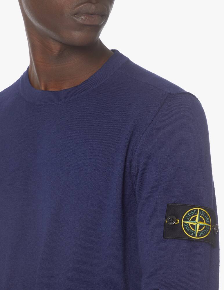 rinascente Stone Island Basic cotton roundneck sweater - blue