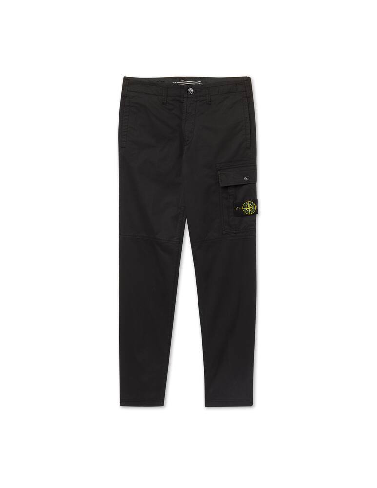 rinascente Stone Island Supima cotton monopocket cargo pant - black